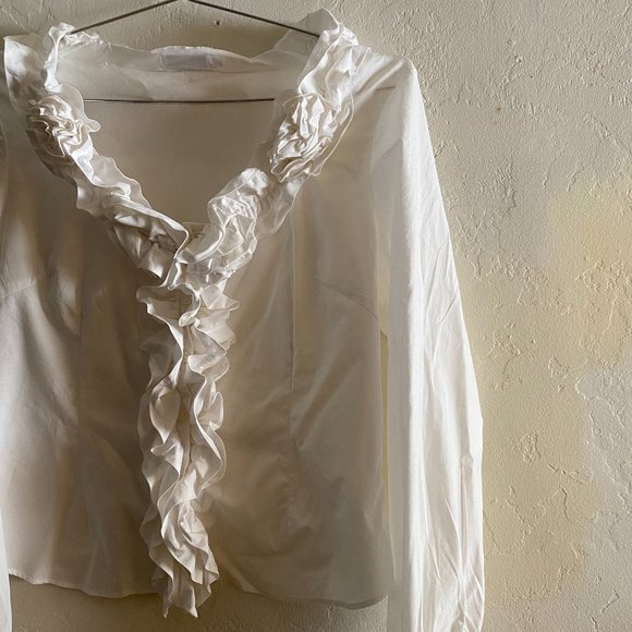 Difference Paris White Blouse size 3 - Picture 1 of 5